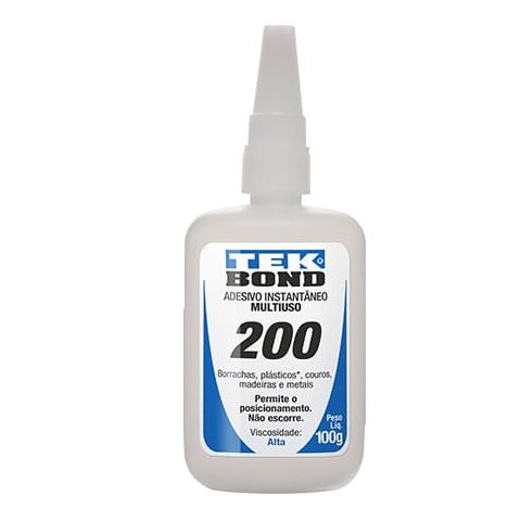 Adesivo Instantâneo 100g Tekbond 200 Alta Viscosidade Tekbond 01 unidade