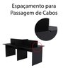 Baia de Trabalho 4 Lugares 180x120cm Cor:preto - 3