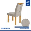Ver mais imagens de Conjunto Mesa Stella Ripada 170cm com 6 Cadeiras Stella Tampo Smart Plus com Vidro