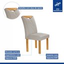 Ver imagem 7 de Conjunto Mesa Stella Ripada 170cm com 6 Cadeiras Stella Tampo Smart Plus com Vidro