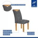 Ver mais imagens de Conjunto Mesa Stella Ripada 170cm com 6 Cadeiras Stella Tampo Smart Plus com Vidro