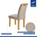 Ver mais imagens de Conjunto Mesa Stella Ripada 170cm com 6 Cadeiras Stella Tampo Smart Plus com Vidro