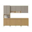 Ver imagem 5 de Cozinha Completa Simone Mendes 5 Peças (2aéreos+2balcões+1paneleiro) C5p114 Carvalho-cinza -