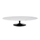 Ver imagem 1 de Mesa de Centro Saarinen 46cm Oval Carrara 120x80cm - Base Preta Mgsaarinen