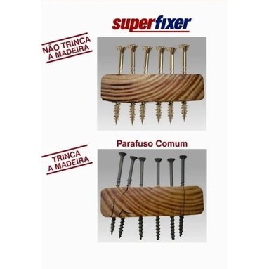 500pçs - Parafuso Superfixer Torx para Madeira 4,0 X 30mm - 2