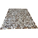Ver imagem 1 de Tapete de couro castanho malhado 2,00x2,50 c/ borda pç 5x5cm