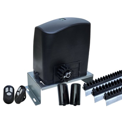 MOTOR PORTÃO DESLIZANTE RCG PL 600Kg 1/3CV BASE E FOTOCÉLULA - 220V