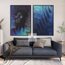 Ver imagem 2 de Quadro Decorativo Abstrato Duo Homem do Universo