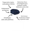 Ver imagem 3 de Cobertor de Manta Microfibra Solteiro:AZUL MARINHO
