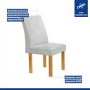 Ver imagem 7 de Conjunto Mesa Stella Ripada 170cm com 6 Cadeiras Canela Tampo Smart Plus com Vidro