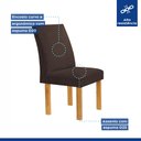 Ver imagem 7 de Conjunto Mesa Bella Ripada 120cm com 4 Cadeiras Canela Tampo Bella com Vidro