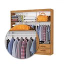 Ver imagem 6 de Guarda-roupa Casal Genova 6 Portas 4 Gavetas com Espelho Cinamomo - Carioca Móveis
