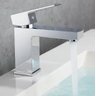Torneira Monocomando Cascata Banheiro Baixa Luxo 7127 Prata Luuk Young - 1