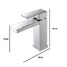 Torneira Monocomando Cascata Banheiro Baixa Luxo 7127 Prata Luuk Young - 5
