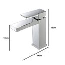 Ver imagem 5 de Torneira Monocomando Cascata Banheiro Baixa Luxo 7127 Prata Luuk Young