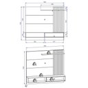 Ver imagem 2 de Painel Para Tv Até 65" 180cm Preto Fosco/Milano