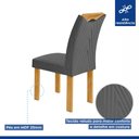 Ver mais imagens de Conjunto Mesa Stella Ripada 120cm com 4 Cadeiras Stella Tampo Smart Plus com Vidro