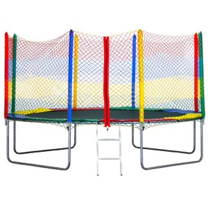 Cama Elástica Pula Pula 3,05 Fechamento Ziper Colorida 100% Nacional Suporta até 380kg