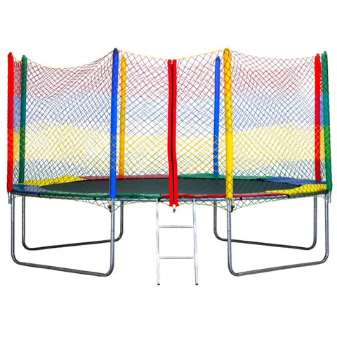 Cama Elástica Pula Pula 3,05 Fechamento Ziper Colorida 100% Nacional Suporta até 380kg