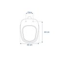 Ver imagem 3 de Assento Sanitário Poliéster Venice Branco – Belize