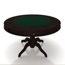 Ver mais imagens de Mesa de Jogos Carteado 6 Lugares Bellagio com Gavetas e Tampo Reversível Base Estrela com Tecido Tab