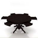 Ver imagem 7 de Mesa de Jogos Carteado 6 Lugares Bellagio com Gavetas e Tampo Reversível Base Estrela com Tecido Tab