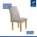 Ver imagem 7 de Conjunto Mesa Bella Ripada 120cm com 4 Cadeiras Canela Tampo Bella com Vidro