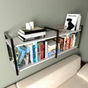 Ver imagem 3 de Prateleira Industrial Moveis Escritorio Quarto Estante Infantil Livros Branco Ferro e Madeira