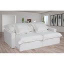 Ver imagem 6 de Sofá Cama Niágara 4 Lugares Retrátil e Reclinável 200cm Boucle com Molas Branco Off