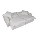 Ver imagem 3 de Sofá Cama Niágara 4 Lugares Retrátil e Reclinável 200cm Boucle com Molas Branco Off