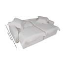 Ver imagem 3 de Sofá Cama Niágara 4 Lugares Retrátil e Reclinável 200cm Boucle com Molas