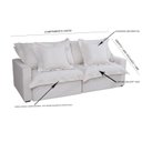 Ver imagem 4 de Sofá Cama Niágara 4 Lugares Retrátil e Reclinável 200cm Boucle com Molas