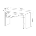 Ver imagem 3 de Mesa de Computador Solteiro ME-4123 c/ 2 Gavetas Rústico - Tecno Mobili
