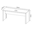 Ver imagem 3 de Mesa Para Home Office De 163 Cm Nogal Tecno Mobili