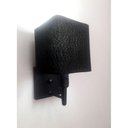 Ver imagem 1 de Arandela Quadrada Md-2019 Preto C- Inter Liga e Desl Cúpula em Tecido Preto - Bivolt