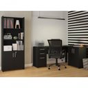 Ver imagem 1 de Conjunto Para Escritório 2 Peças Com Mesa E Armário Preto