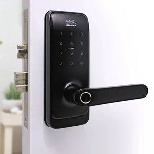 Fechadura Eletronica Digital Smart Lock de Embutir Sl205 Biometria e Senha