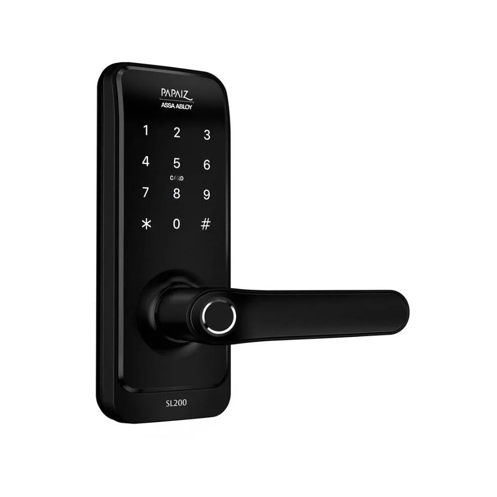 Fechadura Eletronica Digital Smart Lock de Embutir Sl205 Biometria e Senha - 4