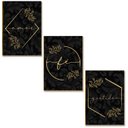 Ver imagem 1 de Kit 03 Placas Decor Mdf Amor Fé Gratidão Tamanho 28,7x22 Ar7