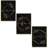 Kit 03 Placas Decor Mdf Amor Fé Gratidão Tamanho 28,7x22 Ar7 - 1