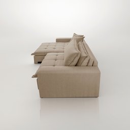 Sofá Cama Jupiter 3 Lugares Retrátil Reclinável 2,30m Linho com Molas Ensacadas - 9