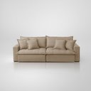 Ver imagem 5 de Sofá Cama Jupiter 3 Lugares Retrátil Reclinável 2,30m Linho com Molas Ensacadas