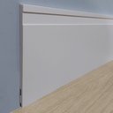 Ver imagem 6 de Kit 5 Barras de Rodapé de Poliestireno 20cm Frisado Branco (20x1x240cm)