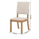 Ver imagem 4 de Mesa de Jantar 4 Lugares Bela Nature/off White/linho - Pnr Móveis