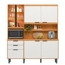 Ver imagem 1 de Kit Cozinha Murano 7 Portas 2 Gavetas em MDF com Vidro e LED