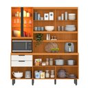 Ver imagem 5 de Kit Cozinha Murano 7 Portas 2 Gavetas em MDF com Vidro e LED
