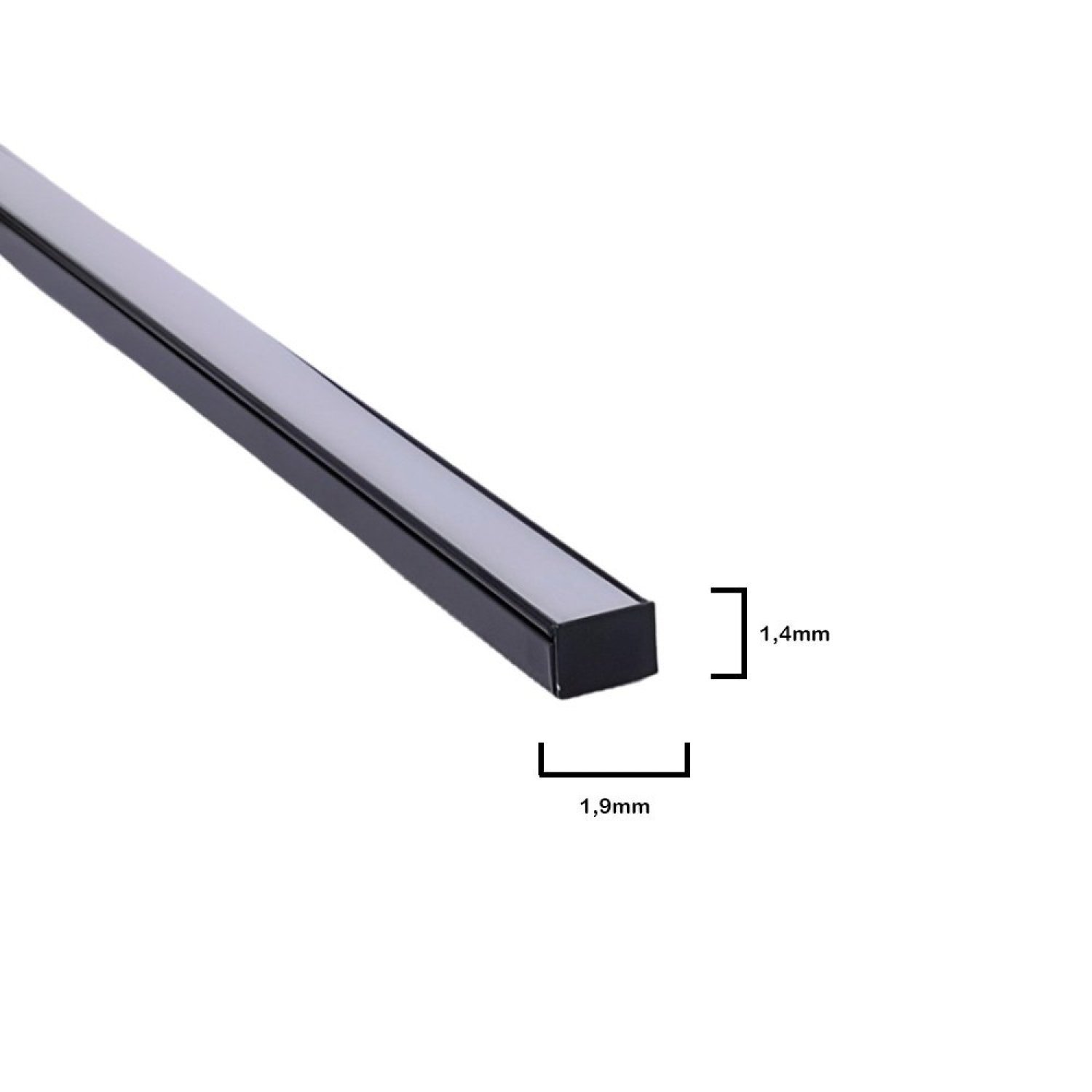 Perfil Fino de 2 Metros de Sobrepor 14x19mm sem Fita de Led - 3