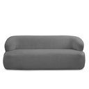 Ver imagem 2 de Conjunto Sala de Estar Decorativo Charlote 1 Sofá 180cm 2 Lugares 1 Poltrona Base Fixa com Puff Bouc