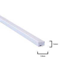 Perfil Fino de 3 Metros de Sobrepor 14x19mm sem Fita de Led - 3