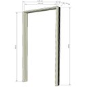 Ver imagem 2 de Jogo Batente Tauari 18 cm Cabeceira 140x215x18 Marrom Rodam Portas